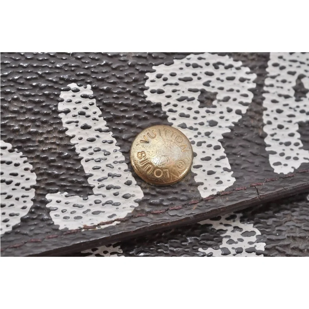 Louis Vuitton Stephen Sprouce White Graffiti Monogram Wallet